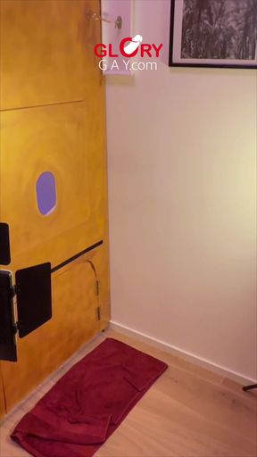 Taboo Daddy at the Gloryhole: Thick Rock-Hard Cock Cums Twice All Over the Cookie - Son Licks It Clean!