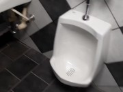 Public Shaky Bar Bathroom Cum Almost Caught