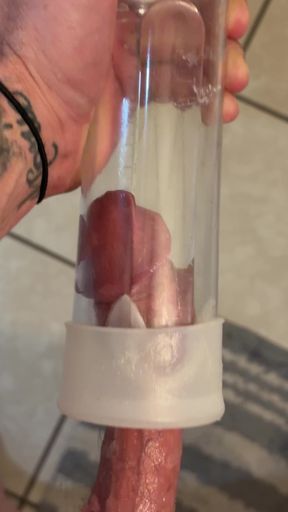 Pumping up Penis