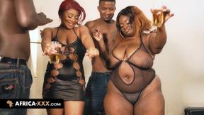 ”Miss Delta & Adrenaline in a hot foursome”