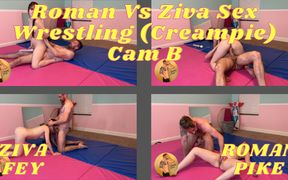 Roman Vs Ziva Sex Wrestling Creampie Cam B