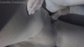 Night time Fucking and Creampie in the Pool