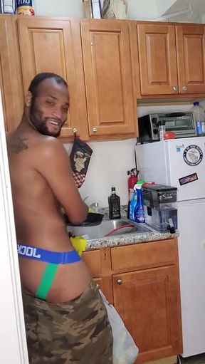 Kennie Jai Cleans the House Nude Part One