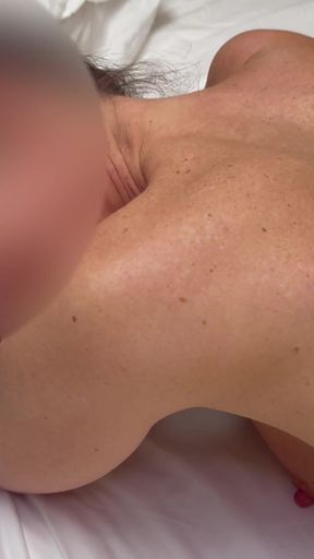 Hairy mature doggystyled in pussy and ass   Clip 1