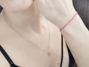 Pretty slut’s face drenched in cum, eats it – show