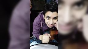 Fast Fuck! Sperm on Snacks - POV Blowjob & Sperm on Candy