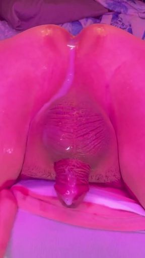 Upside down anal cum dump   Clip 1