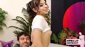 Tiny Aria Valencia Gets Fucked In The Throat & Pussy By Nade Nasty!