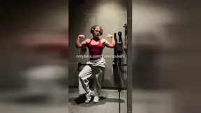 Tight 18yo virgin gets creampied in live gym accident