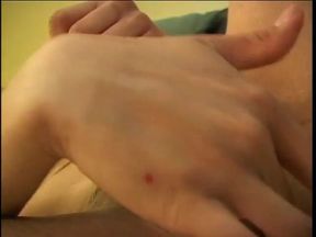 Tranny with slant eyes Allenina learns to put on make up after jerking her rod and fingering her ass
