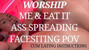 CEI Worship Me & Eat It Ass Spreading Facesitting