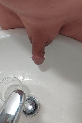 Penis washed with my urine