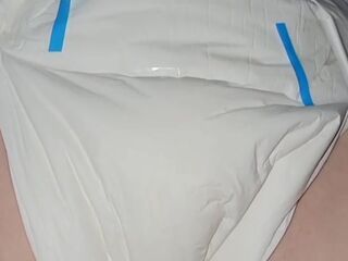 Diaper beauty showing shes a nice hotty for not wetting