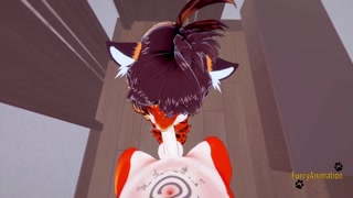Furry Hentai - POV Tigress sucks cock and gets fucked by fox
