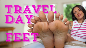 Travel day feet