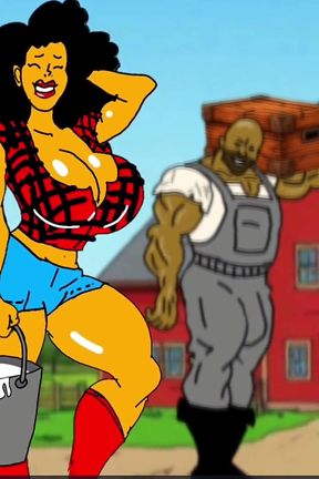 Redneck&#039;s Wife. Cartoon. Animation