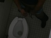 Caught Jerking Off In Public Bathroom