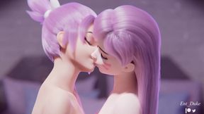 D.Va Twins Kissing