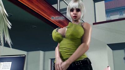 Thick-bodied babe gets pounded by a massive futa in 3D hentai