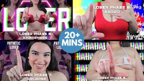 LOSER PHASES MENTAL DOMINATION Part 2 - Brain Melting Loser Humiliation with Humiliatrix Countess Wednesday - Compilation, Bundle