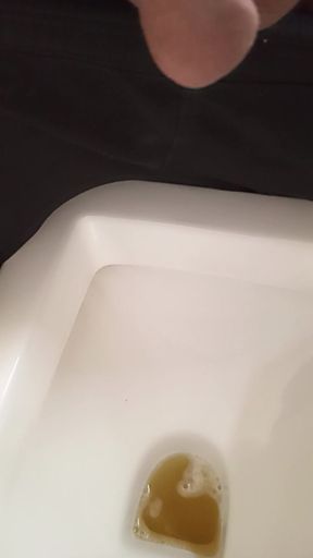 Hot man peeing