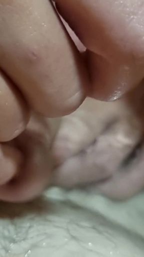 Hot girl plays with her penis in the bathtub, inserts her finger into the urethra   Clip 2