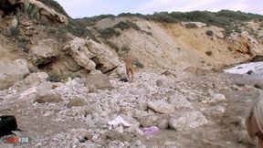young blonde angell summers ass fucked by crazy guy at the beach