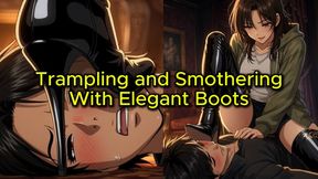 Face Trampling With Elegant Boots - Sakura Smothers You Until You Break
