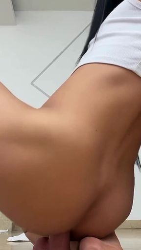 Me Delicious with Huge Toy in Front of My Pool