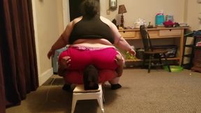 Queen Nora smears him into the board & floor