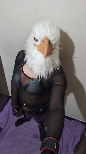 playing with my crooked dick