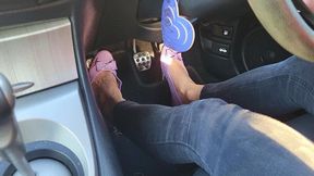 Lavender Ballet Flats Pedal Pumping (mkv)