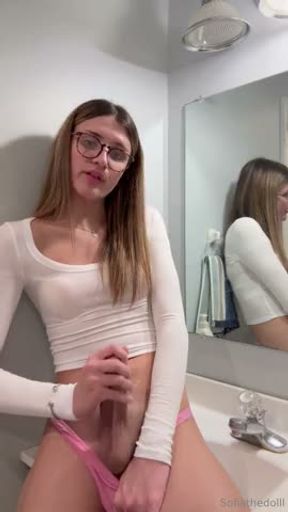 Pink thong dirty talk tease no cum