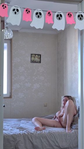 Captivating moment from "Caught StepSister Masturbating. She Got So Wet When I Joined"