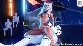 Rey Ahsoka Overwhelmed by Stormtroopers in Steamy 3D Hentai Fantasy