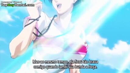 Hentai beautiful busty lady has bondage sex