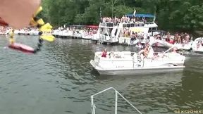 Pierced Nipple Star Shows Off Her Perfect Tits Outdoors Seductively