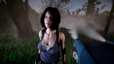 Jill Post Apocalypse Fucking in a Car in POV - Resident Evil Porn Parody