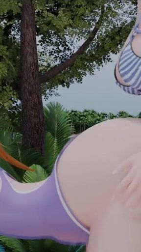 Petershentai Destroying Beautiful Hot Slut on the Beach Sweet Tasty Ass Intense Anal Sex Cum Dripping Open Ass