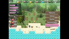 the castaway married gal s netorare story [ ntr hentai game pornplay] ep.4 hot blonde got stuck in a hole on the beach