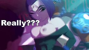 Raven's perfect round butt gets roughed up by Starfire