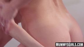 Stepdaughter and stepmom share passionate lesbo fuck