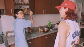 Fucking My Boss in the Kitchen