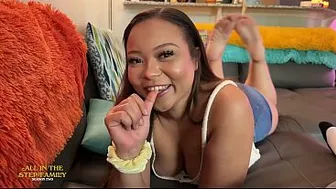 Truth Or Dare With Big Booty Stepsister Adriana Maya