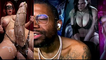 Huge Thicc Pierced Transgender Girl Cock Cumming All Over The Place, AI Generated