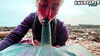 Public Blowjob &amp_ Huge Cum on Face