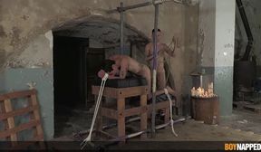 boynapped - xavier sibley and luca zavat part 2 wax torment and bareback hook fu