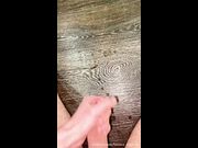 many cum on the floor
