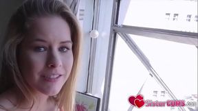 SisterCums - Cute Girl Obsessed with Stepbrother'_s Cock, Lilly Ford