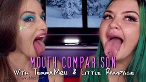 Mouth Comparison - TerraMizu &amp; Little Rampage - HD 720 WMV